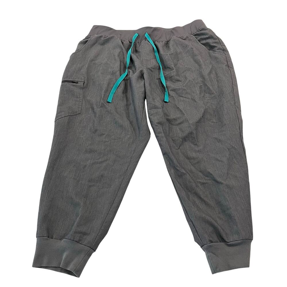 FIGS Zamora High-Waisted Jogger Scrub Pants Graphite Size 3XL Petite